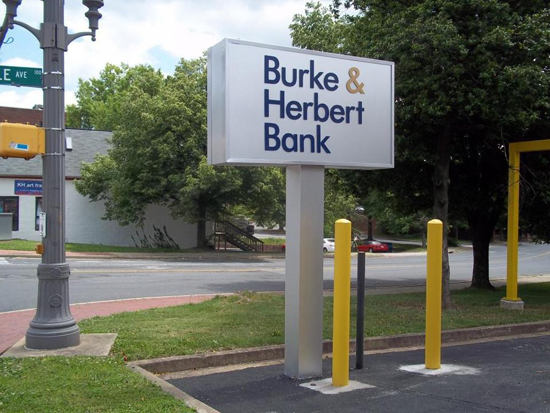 Burke Herbert Bank Maryland Virginia DMS Sign Connection Inc