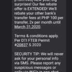ING S TRANSFER FEE REBATE PROMO EXTENDED UNTIL MARCH 31 2020 Phinvest