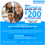 Rebate Form For Alcon Contact Lenses Coupon Printable Rebate Form