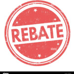 Rebate Sign Or Stamp On White Background Vector Illustration Stock