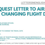 Request Letter To Airline Reschedule Flight Ticket YouTube