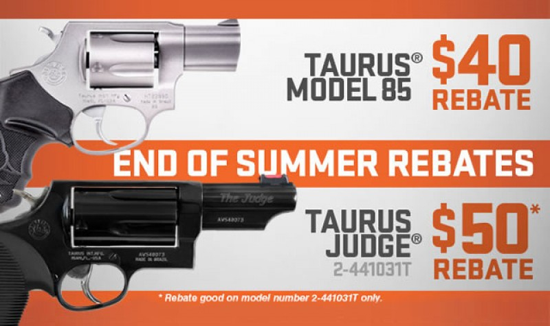 Taurus Rebate End Of Summer Rebates EXPIRES OCT 31 2017