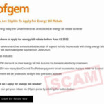 Warning Scam Ofgem Rebate Emails Over 750 Reported To Action Fraud